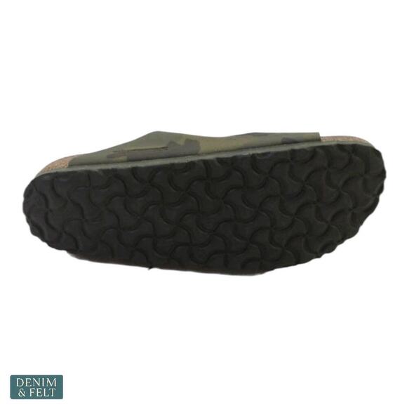 Birkenstock Arizona Camouflage Green Sandals Size 38 US 7/7.5 Women - Picture 9 of 13